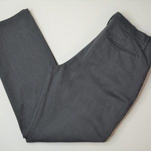 Lee ALL DAY PANT Sz 6 Womens GRAY Straight Leg STRETCH Trouser CHINO Dress PANTS